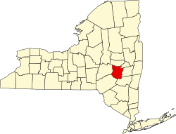 Schoharie County na mapě New Yorku