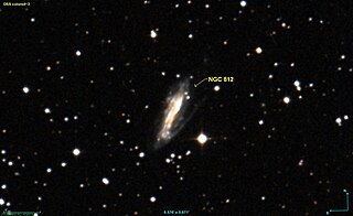 <span class="mw-page-title-main">NGC 812</span> Spiral galaxy in the constellation Andromeda