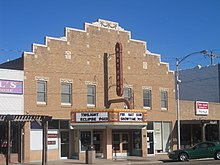 Eclipse on the marquee of the Northrup Theater (Syracuse, Kansas) in August 2010. Northrup Theater, Syracuse, KS IMG 5829.JPG