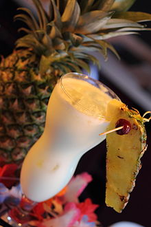 Pina colada with garnish Pina Colada Top.JPG