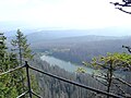 Blick vom Denkmal zum Plöckensteiner See