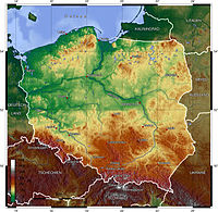 Die topografie van Pole.