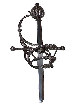 <span class="mw-page-title-main">Hilt</span> Handle of a sword or similar weapon