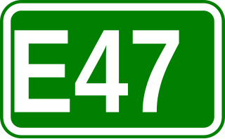 <span class="mw-page-title-main">European route E47</span> Road in trans-European E-road network