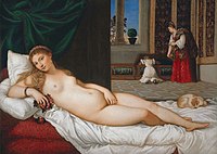 Venus de Urbino (1538), de Tiziano, Galería Uffizi (Florencia).