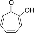 Skeletal formula of tropolone Tropolone.png