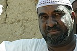 Einwohner des nördlichen Sudan mit traditionellen Skarifikationen auf der Wange