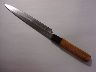 <i>Yanagi ba</i> Japanese knife for preparing sushi and sashimi