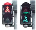 Ampelmännchen de bicicleta