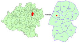 Arancón - Localizazion