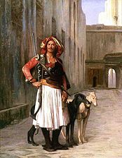 Jean-Léon Gérôme: An Albanian in Cairo, unknown date.