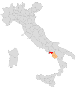 Circondario di Salerno – Localizzazione