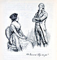 Image 6"Oh Edward! How can you?", a late-19th-century illustration from Sense and Sensibility (1811) by Jane Austen, a pioneer of the genre (from Romance novel)