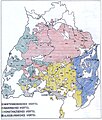 Dinkelsbühl (D) als nordöstlicher Vorposten des Schwäbischen Kreises (Rot hinterlegt ist das Württembergische Viertel(