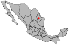 Map of Mexico highlighting the city of Monterrey Image: Mixcoatl.
