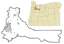 Location of Marion, Oregon