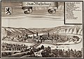 Wasserburg omstreeks 1700, kopergravure door Michael Wening