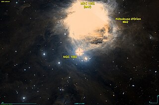 <span class="mw-page-title-main">NGC 1980</span> Open cluster in the constellation Orion