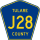 County Road J28 marker