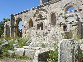 5. Simeon castle in the Mount Simon, 30 km west of the city of Aleppo Photograph: Nour.sho