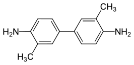 Structuurformule van o-tolidine