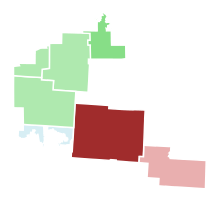 Results by county:
.mw-parser-output .legend{page-break-inside:avoid;break-inside:avoid-column}.mw-parser-output .legend-color{display:inline-block;min-width:1.25em;height:1.25em;line-height:1.25;margin:1px 0;text-align:center;border:1px solid black;background-color:transparent;color:black}.mw-parser-output .legend-text{}
Balderson--70-80%
Balderson--30-40%
Leneghan--30-40%
Leneghan--40-50%
Bacon--<30% 2018OH12GOPprimary.svg