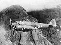 Image 83An Australian Beaufighter flying over the Owen Stanley Range in New Guinea in 1942 (from History of the Royal Australian Air Force)