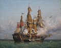 Image 78Kent battling Confiance, a privateer vessel commanded by French corsair Robert Surcouf in October 1800, as depicted in a painting by Garneray (from Piracy)