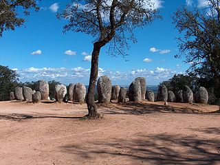 <span class="mw-page-title-main">Almendres Cromlech</span> Stone circle in Évora, Portugal