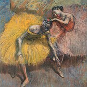 Edgar Degas, "Kaks tantsijat kollases ja roosas" (u 1898)