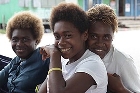 Papuan women with kinky hair Friends2.jpg