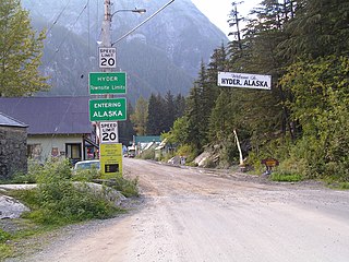 <span class="mw-page-title-main">Hyder, Alaska</span> CDP in Alaska, United States