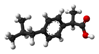 <span class="mw-page-title-main">Ibuprofen</span> Medication used for treating pain, fever, and inflammation