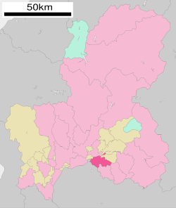 Location of Kani in Gifu Prefecture
