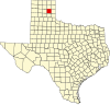 Gray County map Map of Texas highlighting Gray County.svg