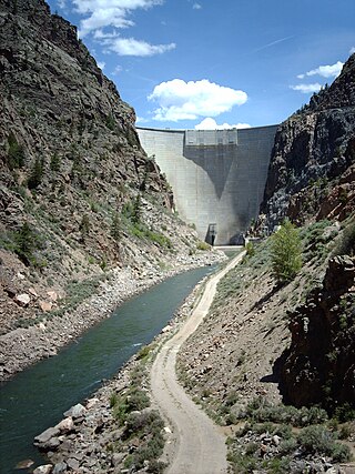 <span class="mw-page-title-main">Morrow Point Dam</span> Dam on the Gunnison River in Colorado