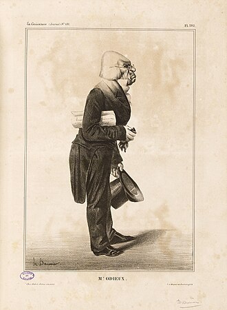 Mr Odieux, caricature d'Antoine Odier (1833)