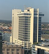 Park City Plaza – an 18-story modernist style building completed in 1973. Originally the headquarters for the State National Bank, it was designed by Palestinian born architect Victor Bisharat and built by the F.D. Rich Company of Stamford.[204]