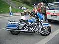 Eine von 20 Polizei-Harleys, die bis Juli 2004 in Hamburg eingesetzt wurde