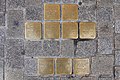 Stolpersteine Brandis und Holzinger vor dem Haus Maximilianstraße 16