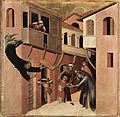 Rescuing a falling child from the loggia