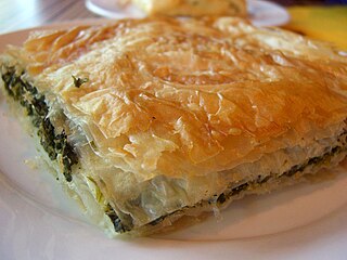 <span class="mw-page-title-main">Savory spinach pie</span> Savory spinach pastry