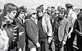 Mick Jagger, Bill Wyman, Brian Jones, Keith Richards and Charlie Watts at Fornebu airport in Oslo, 1965