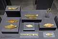 Golden artifacts exhibited in the forum`s museum