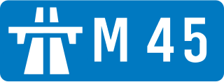 <span class="mw-page-title-main">M45 motorway</span> Motorway in England