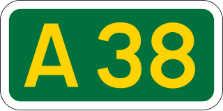 <span class="mw-page-title-main">A38 road</span> Trunk road in England