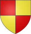 «Escartairat d'aur e de gules.» Blason daus senhors de Chastèlperron