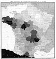 Choropleth map by Charles Dupin, 1834