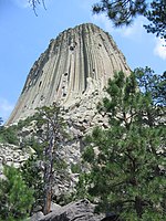 Devils Tower National Monument near the base.