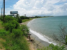 El Tuque Beach as seen from PR-2 in Barrio Canas in Ponce, Puerto Rico